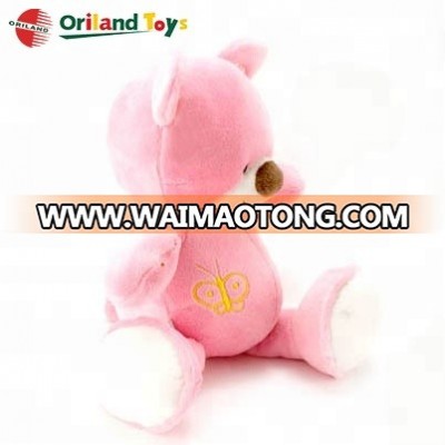 OEM cheap price soft stuffed small pink plush toy bear toys plush